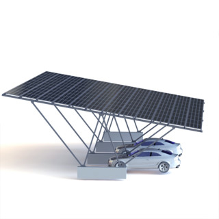 Waterproof Ground Mounting System For Solar Car Shed